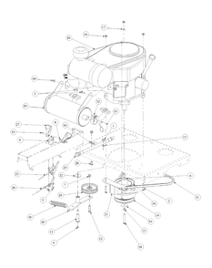 Kawasaki Engine Assembly Diagram and Parts List for M60-KW (53AB5D8X150-25-HP)(2003) Cub Cadet Lawn Tractor